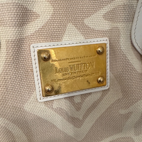 Louis Vuitton Tahitienne Cabas PM Monogram Canvas White Leather - Picture 2 of 16